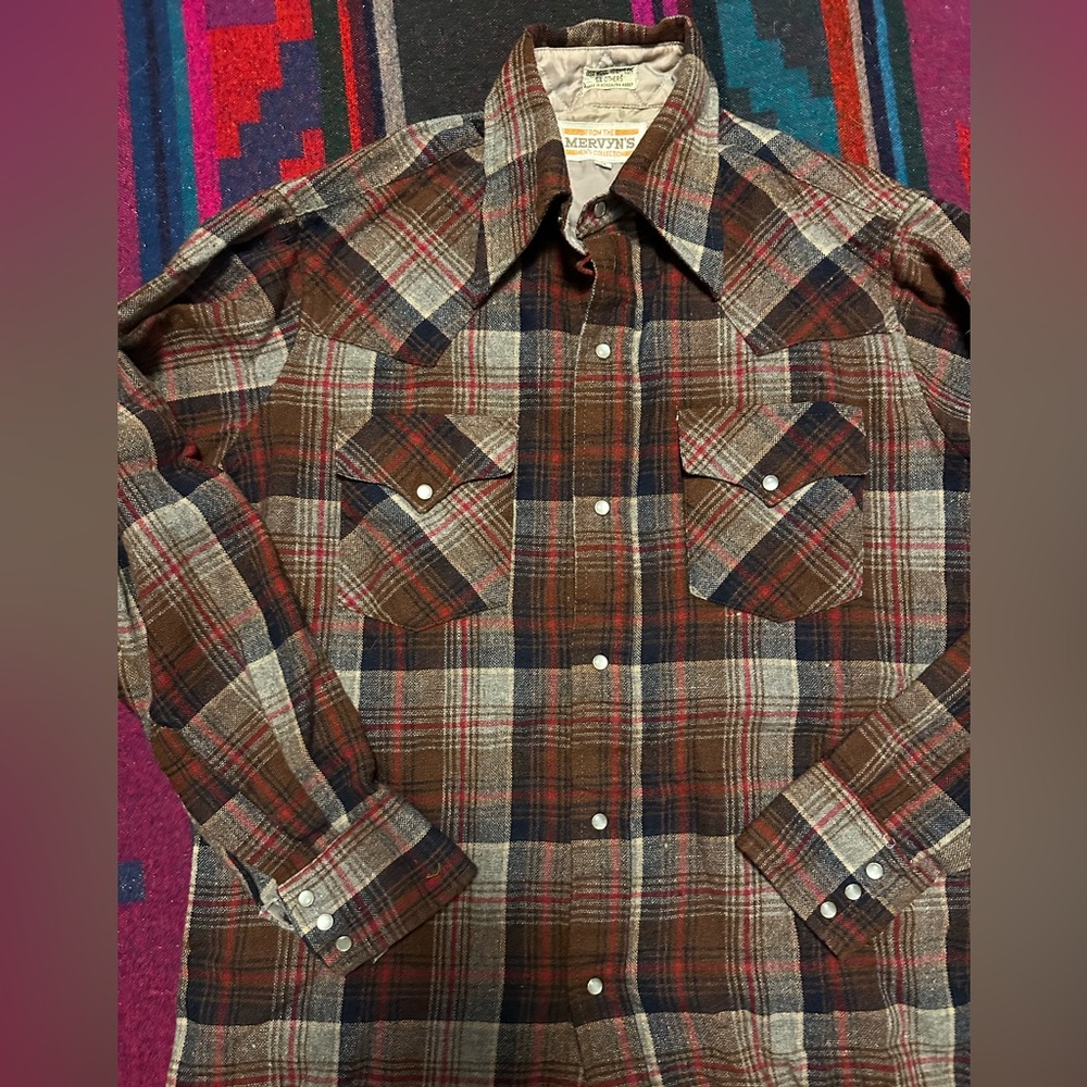 Vintage Mervyns Wool Plaid